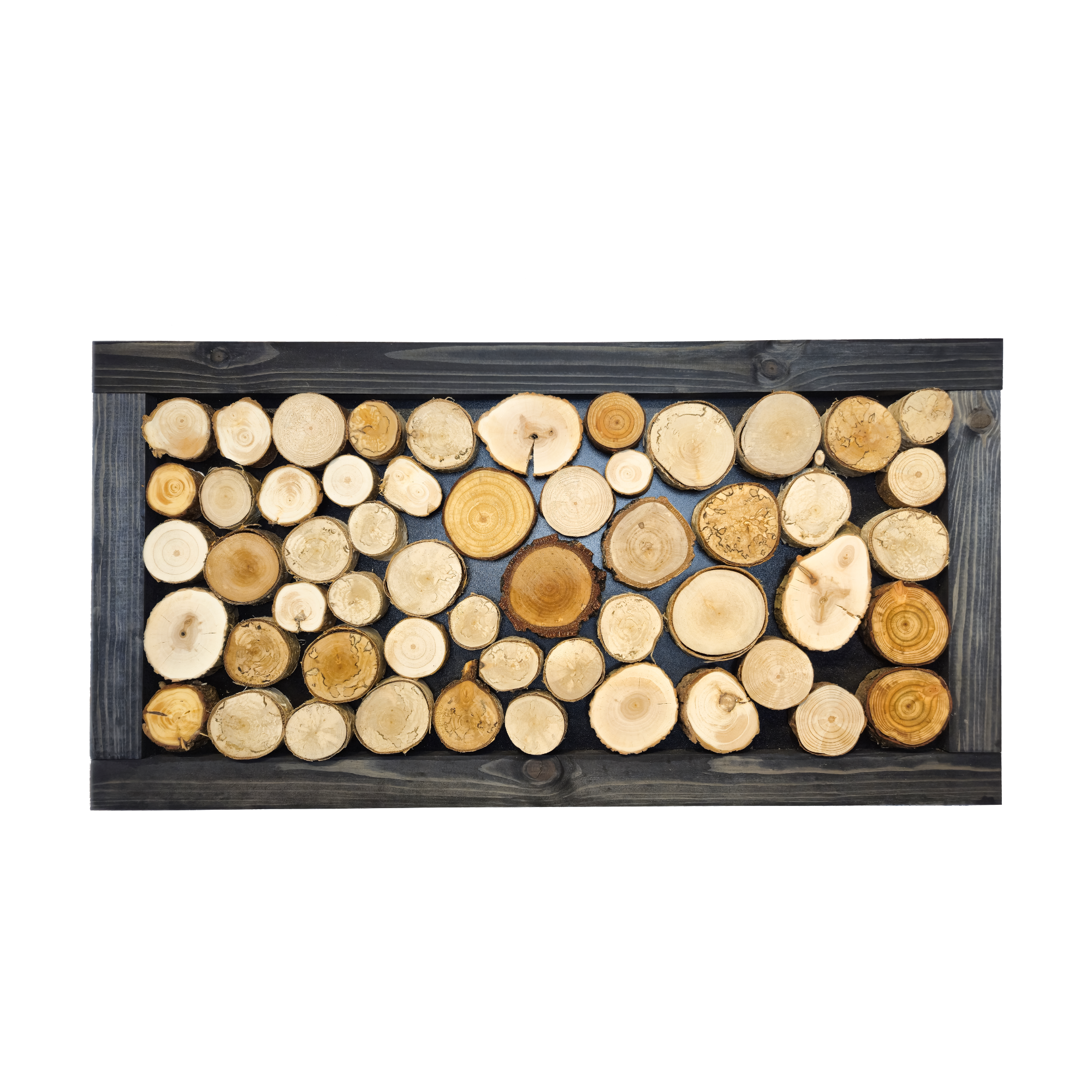 Obraz z krążków drewna 80x41 cm