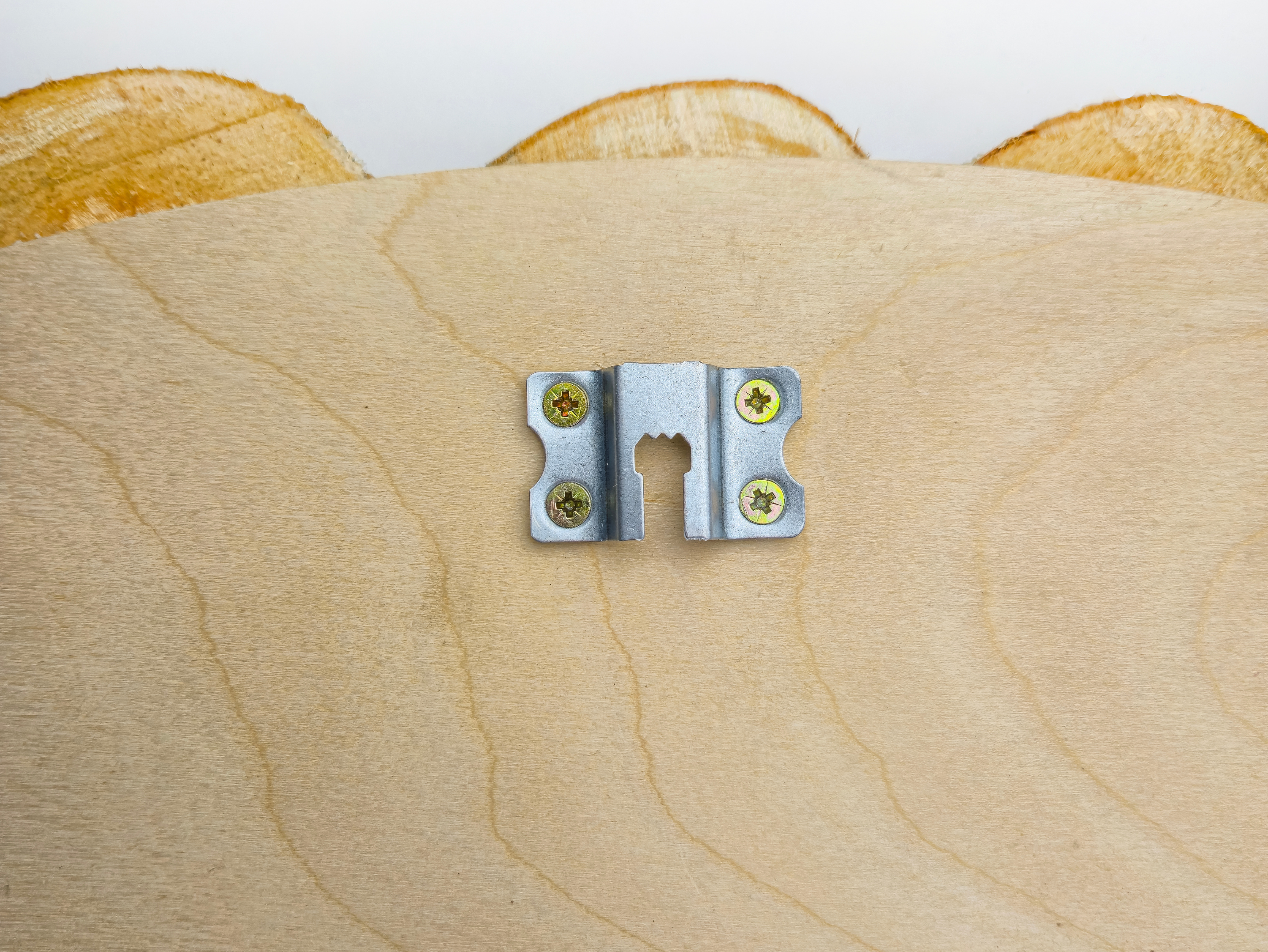 Lustro okrągłe FOREST 2 - krążki drewna - 85 cm