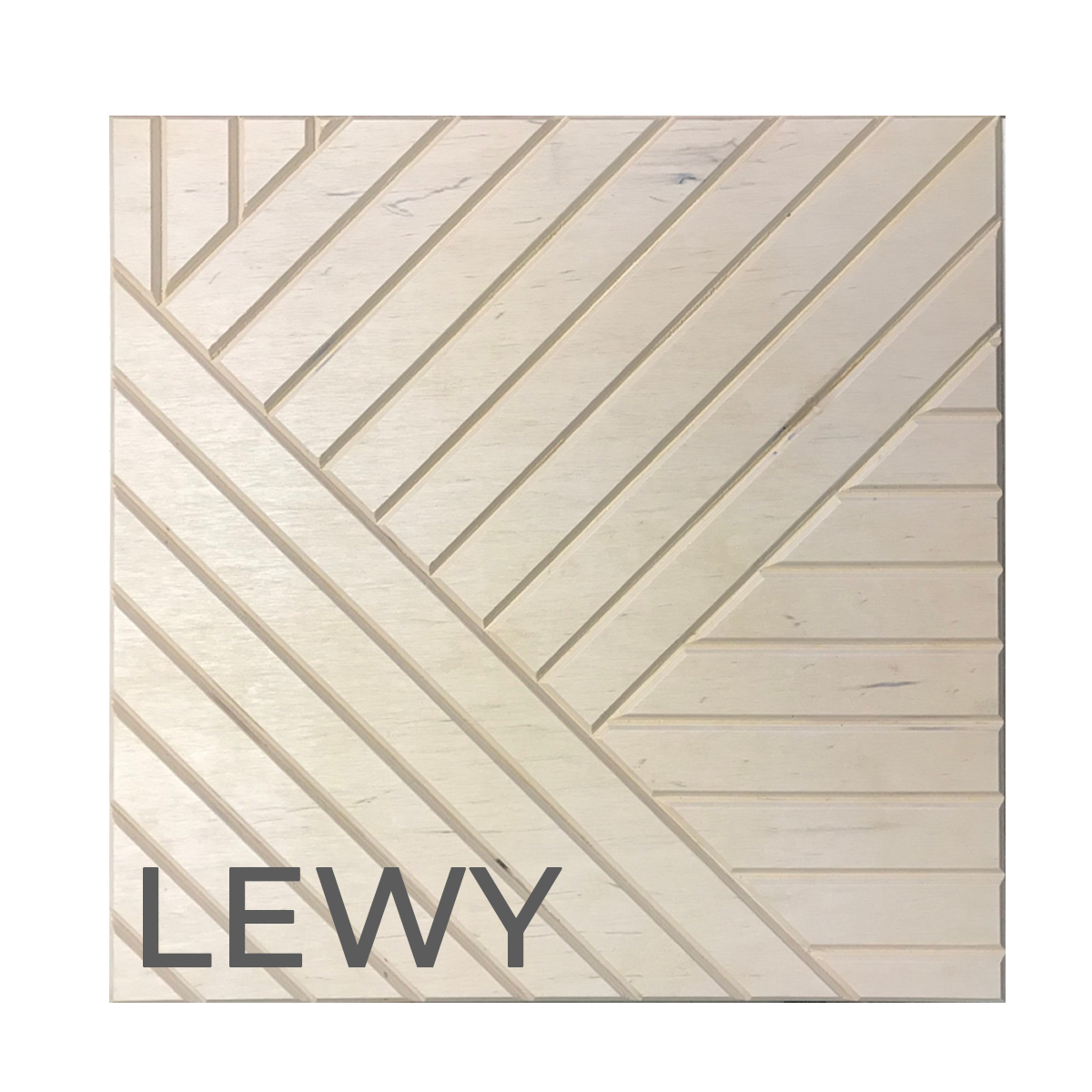 Panel ścienny frezowany drewniany NATURE 50x50 - nielakierowany